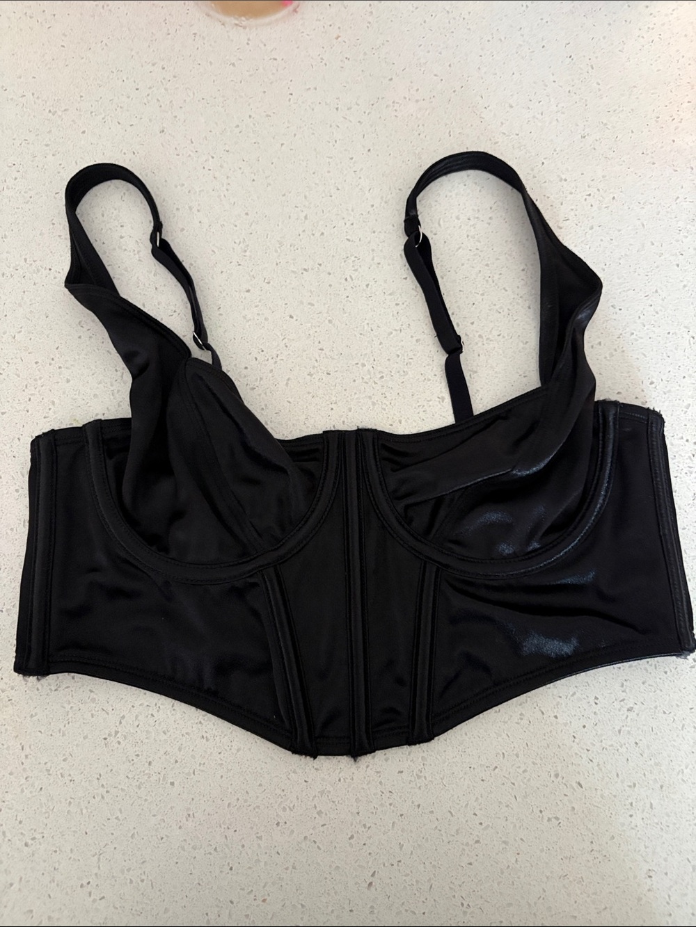 La SENZA Black Longline Underwire Bustier
